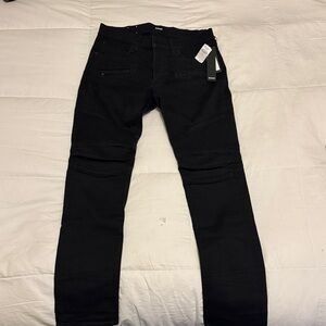 Hudson Jeans Men's Dark Black Skinny Jeans
